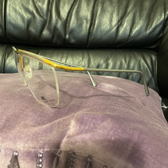 NEW rimless frame LogoParis Designer silver gold lightweight large made in Paris - Picture 9 of 16